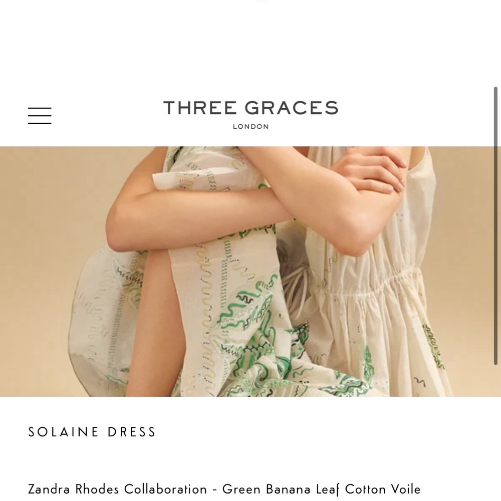 Three Graces London solaine dress retail $580+